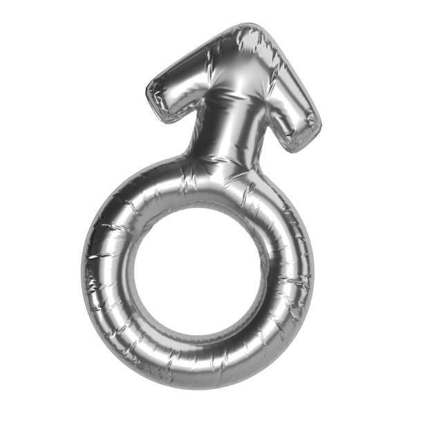 带有男性标志的气球。氦气性别标志气球。图片下载