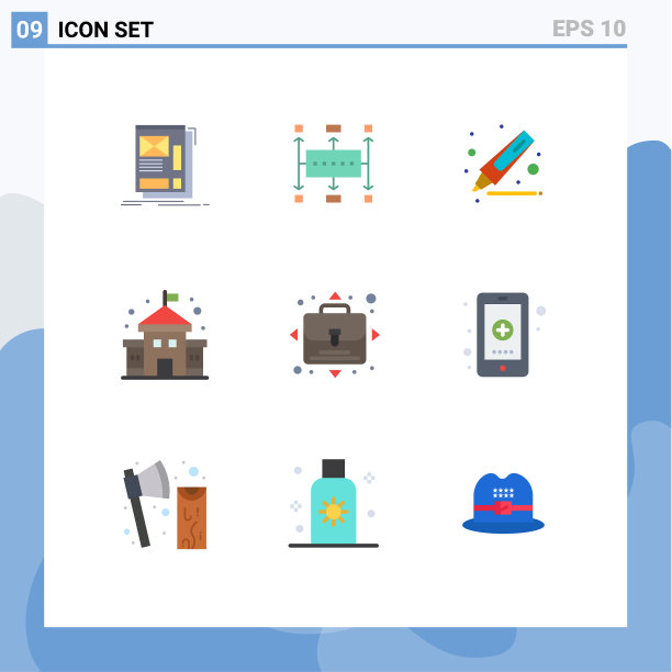 用户界面包9个基本平色的图片下载