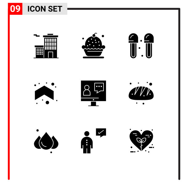 现代集9个立体字形和符号等图片下载