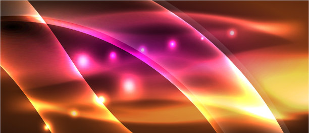 抽象背景用霓虹波光设计图片下载