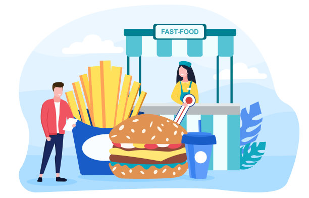 评估快餐质量的检查员图片下载
