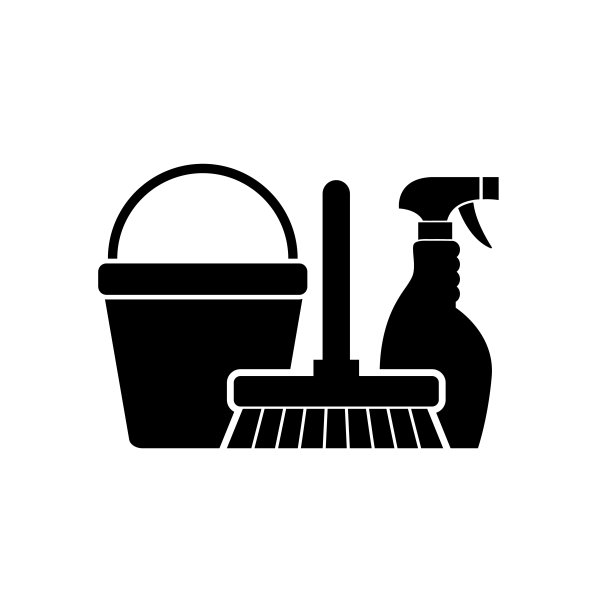 清洁图标，清洁公司，清洁，标志孤立在白色背景上图片下载