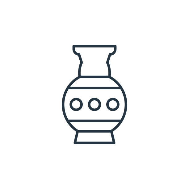 花瓶矢量图标孤立的白色背景。轮廓，细线花瓶图标用于网站设计和手机，应用程序开发。细线花瓶轮廓图标矢量插图。图片下载