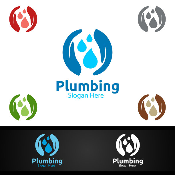 手水管符号与水和修复家庭概念图片下载