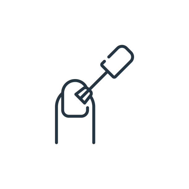 美甲矢量图标孤立的白色背景。轮廓，细线美甲图标用于网站设计和手机，应用程序开发。细线美甲轮廓图标矢量插图。图片下载