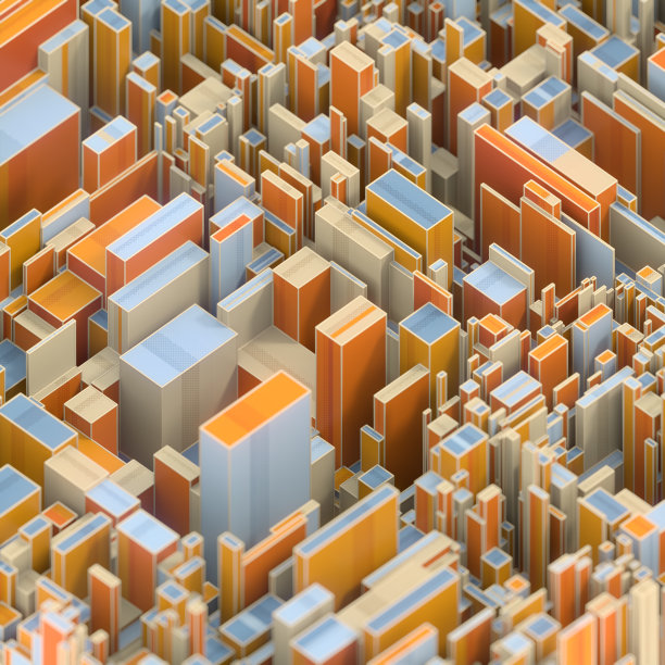 现代多色模板。3d渲染数字插画创意设计图片下载