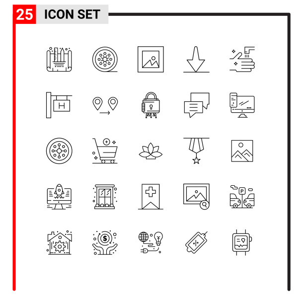 现代设置25行象形TAB水龙头图片下载