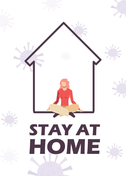 居家设计女人盘腿而坐图片下载