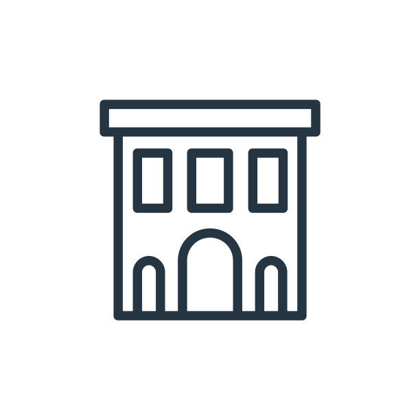 建立矢量图标孤立的白色背景。轮廓，细线建筑图标用于网站设计和移动，应用程序开发。细线建筑轮廓图标矢量插图。图片下载