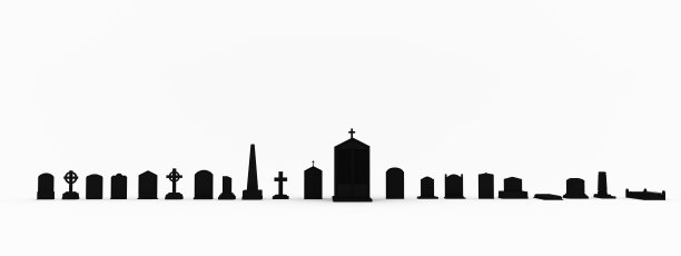 公墓墓碑轮廓图片下载