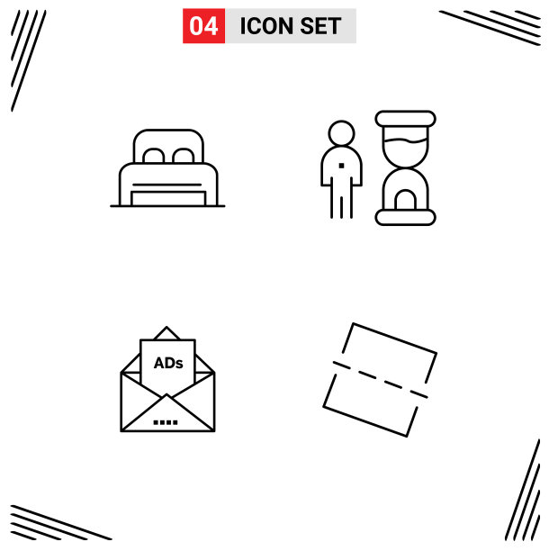 4 .通用线标志AD酒店床标志图片下载