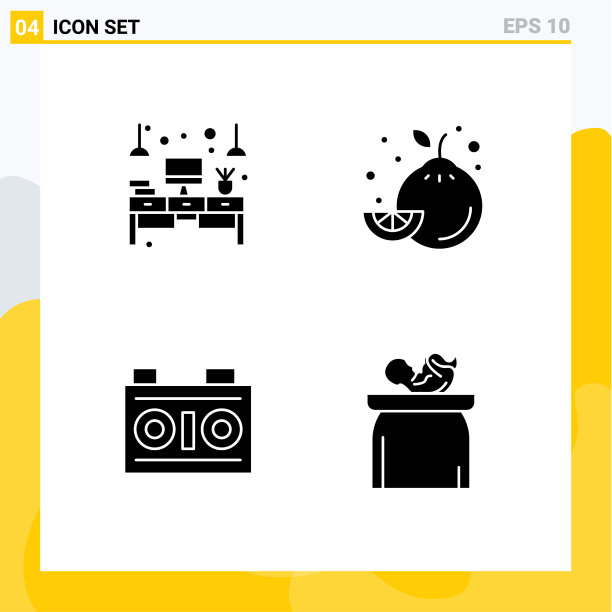 创意图标的现代标志和符号图片下载