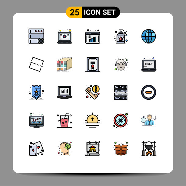 设置25填充线平面颜色的网格图片下载