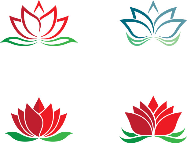 莲花象征图标图片下载