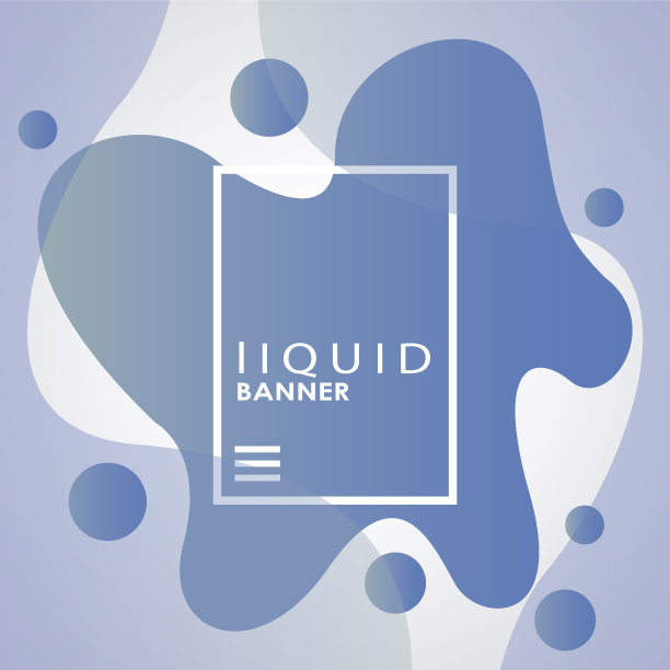 文字在液体旗帜颜色蓝色背景图片下载