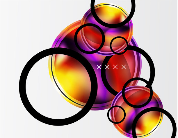 抽象背景-光泽玻璃气泡图片下载