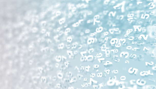 数字背景-在一个轻bg - 3d渲染图片下载