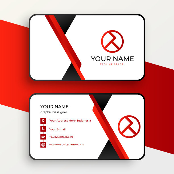 名片模板设计。公司的名片。双面名片图片下载