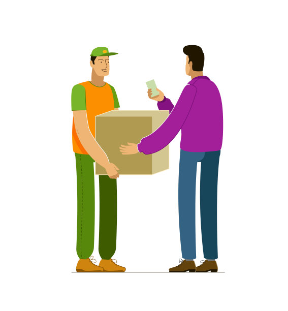 快递给客户的快递服务图片下载