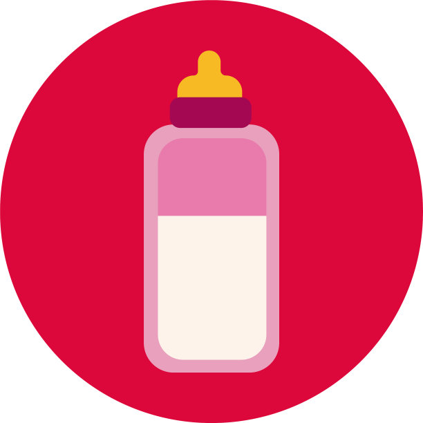 瓶牛奶bablock和扁平风格的图标图片下载