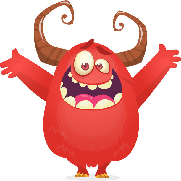 有趣的卡通怪物万圣节图片下载