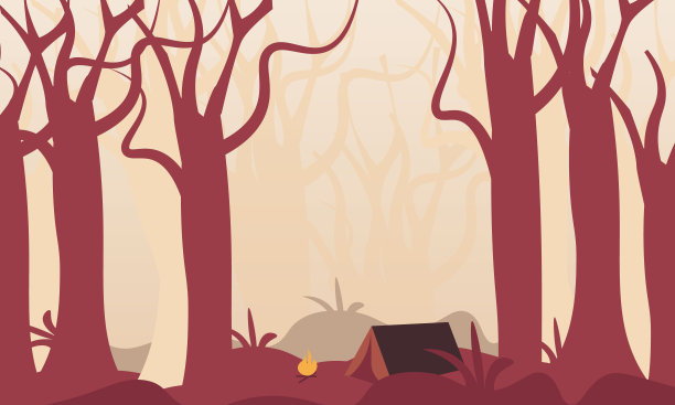 露营区景观设计图片下载