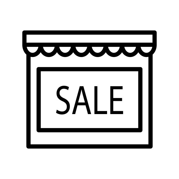 购物与销售图标。用于移动概念和网页设计的线性风格标识。象征,标志说明。图片下载