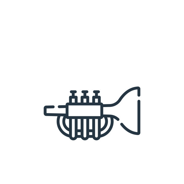 喇叭矢量图标孤立的白色背景。轮廓，细线喇叭图标，用于网站设计和移动，应用程序开发。细线喇叭轮廓图标矢量插图。图片下载