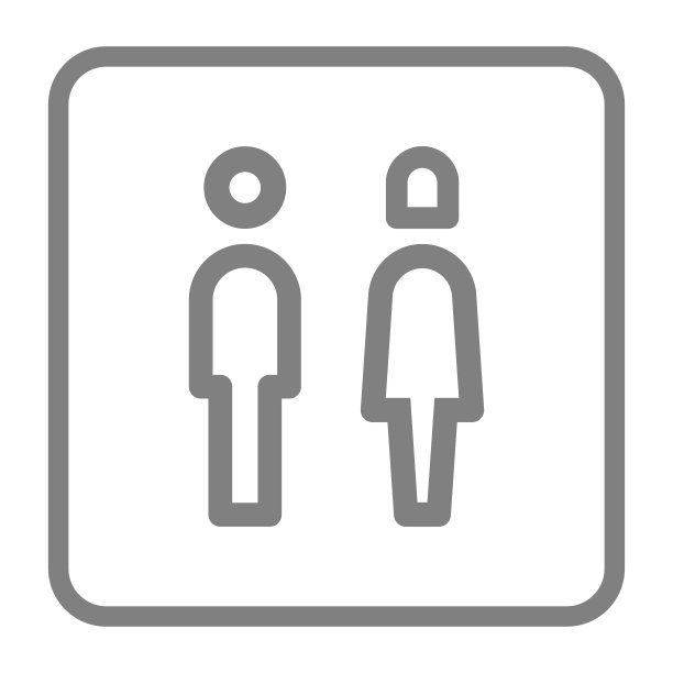 男人和女人厕所图标向量图片下载