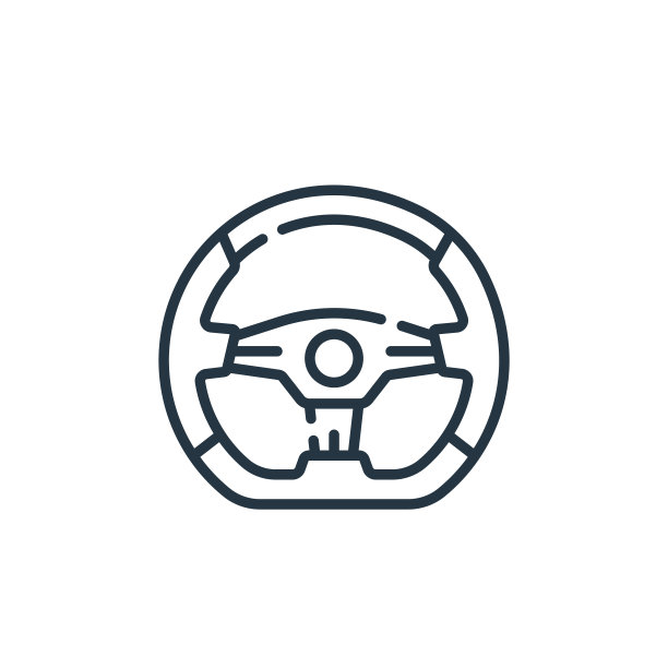 方向盘矢量图标孤立的白色背景。轮廓，细线方向盘图标，用于网站设计和手机，应用程序开发。细线方向盘轮廓图标矢量。图片下载