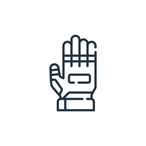 手套矢量图标孤立在白色背景。轮廓，细线手套图标，用于网站设计和移动，应用程序开发。细线手套轮廓图标矢量插图。图片下载