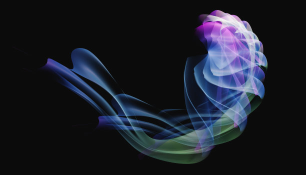 深色背景上的抽象图像- 3D渲染图片下载