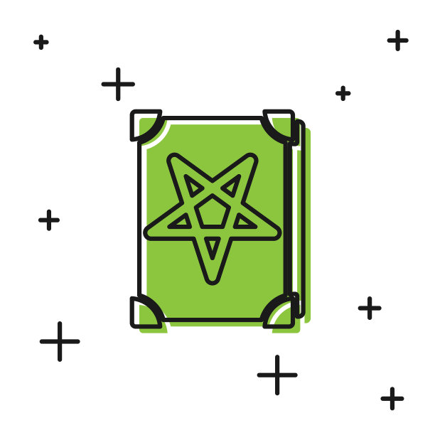 黑色古老的魔法书与炼金术食谱和图片下载