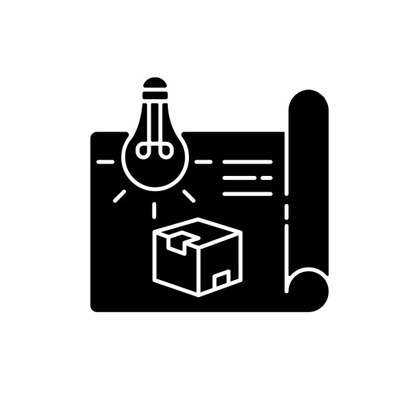产品概念黑色字形图标图片下载