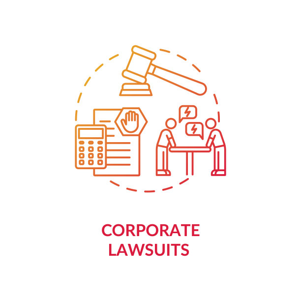 企业诉讼概念图标图片下载