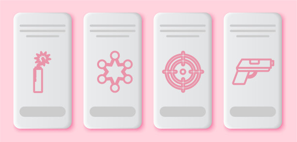 设线炸药炸弹棍棒时钟警察徽章图片下载