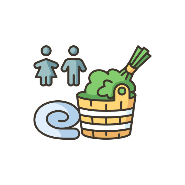 混合性别桑拿RGB颜色图标图片下载