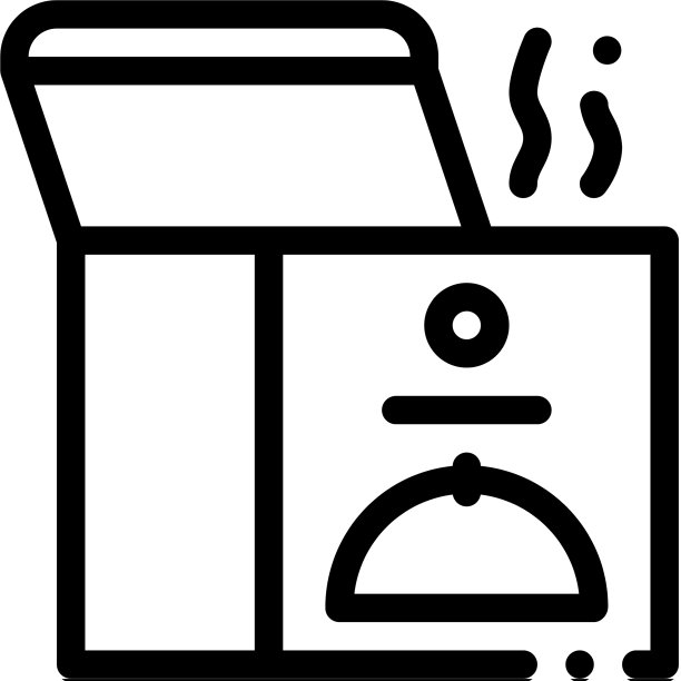 保温饭盒轮廓图标图片下载