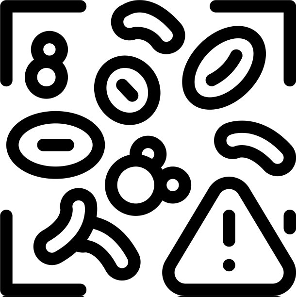 血液中有害物质图标轮廓图片下载