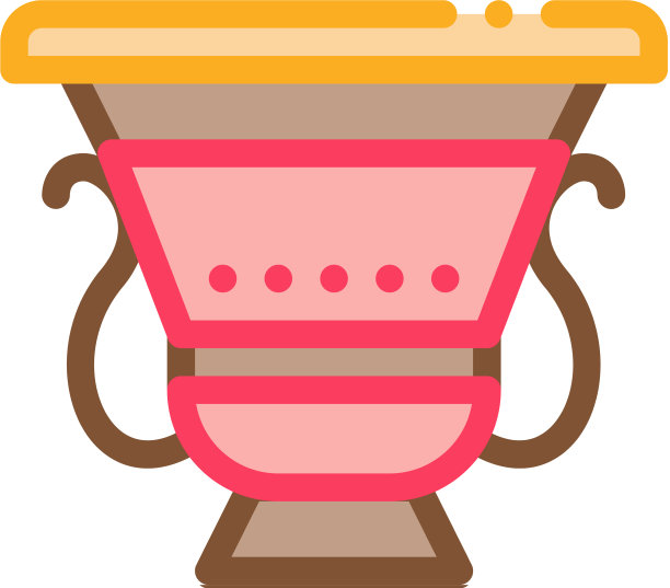 古希腊盛宴碗的图标轮廓图片下载