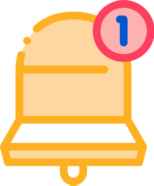 一个新的通知图标大纲图片下载