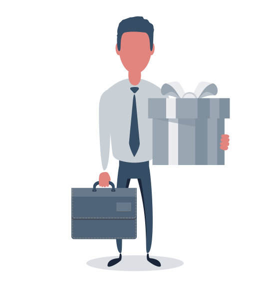 新潮的商人或职员男性角色图片下载