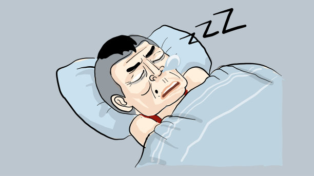 男人睡在床上图片下载