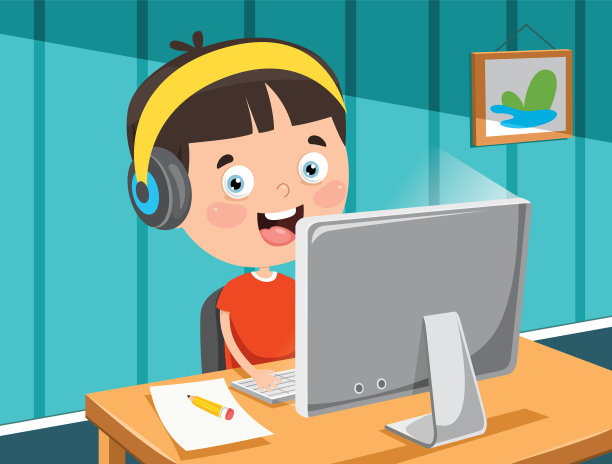 孩子使用技术图片下载