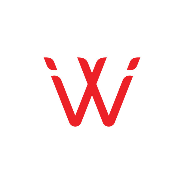 字母简单的链接曲线标志图片下载