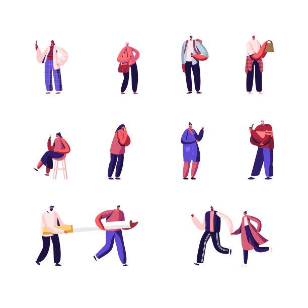 设定男性和女性角色吸烟图片下载