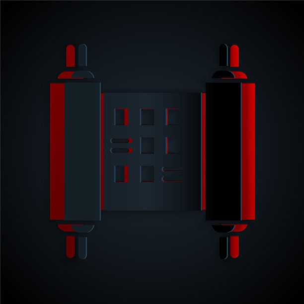 剪纸法令纸羊皮纸卷轴图标图片下载