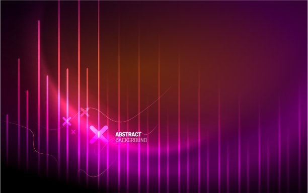 摘要背景-霓虹线设计图片下载