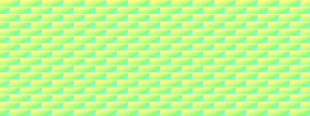 黄色和绿色的彩色抽象背景纹理与砖墙艺术平面设计矢量插画现代风格的风景全景图片下载