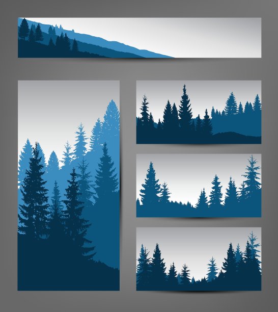 一套卡片。自然图片下载